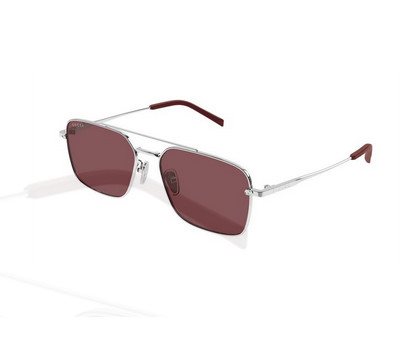 Occhiali da sole Gucci Uomo GG1957SA004-SILVER-SILVER-RED58 - GG1957SA004-SILVER-SILVER-RED58
